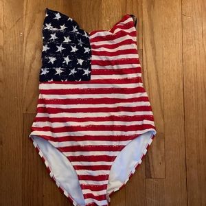 American flag bathing suit